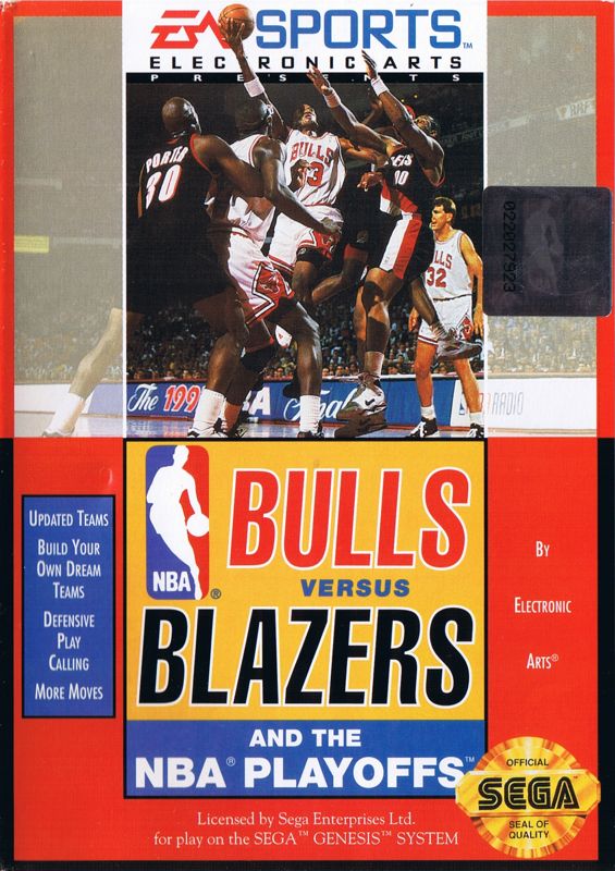 Bulls vs. Blazers and the NBA Playoffs - SEGA Genesis