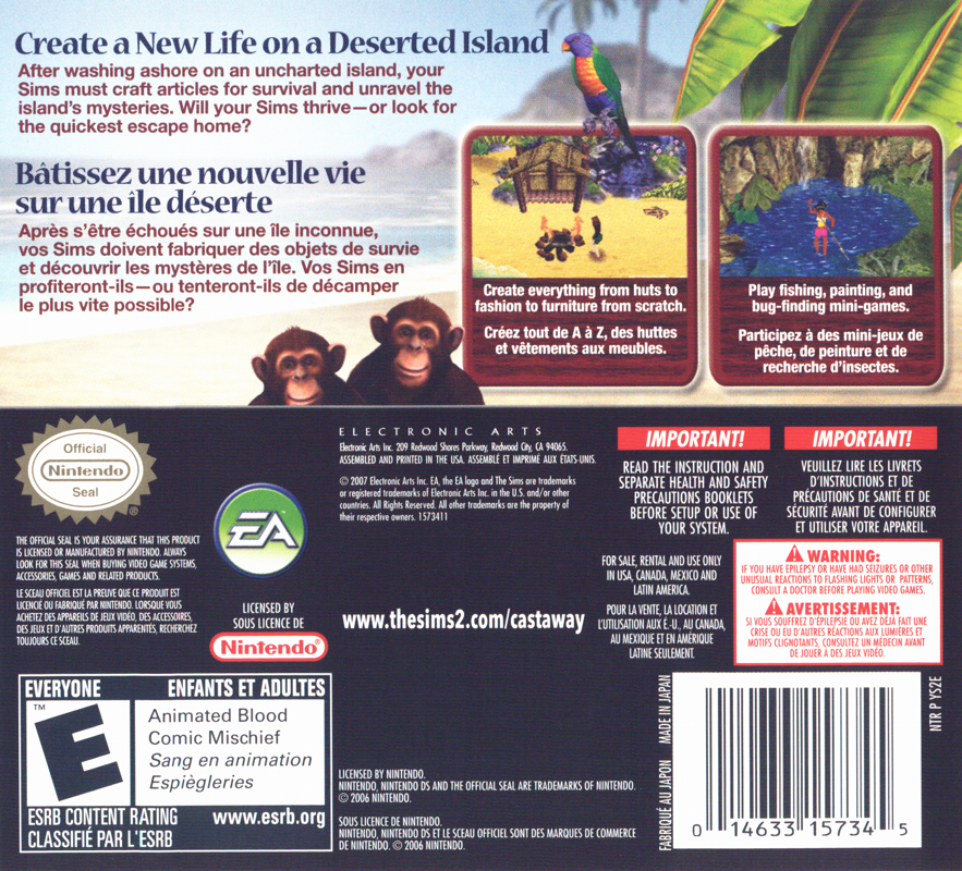 The Sims 2: Castaway - Nintendo DS