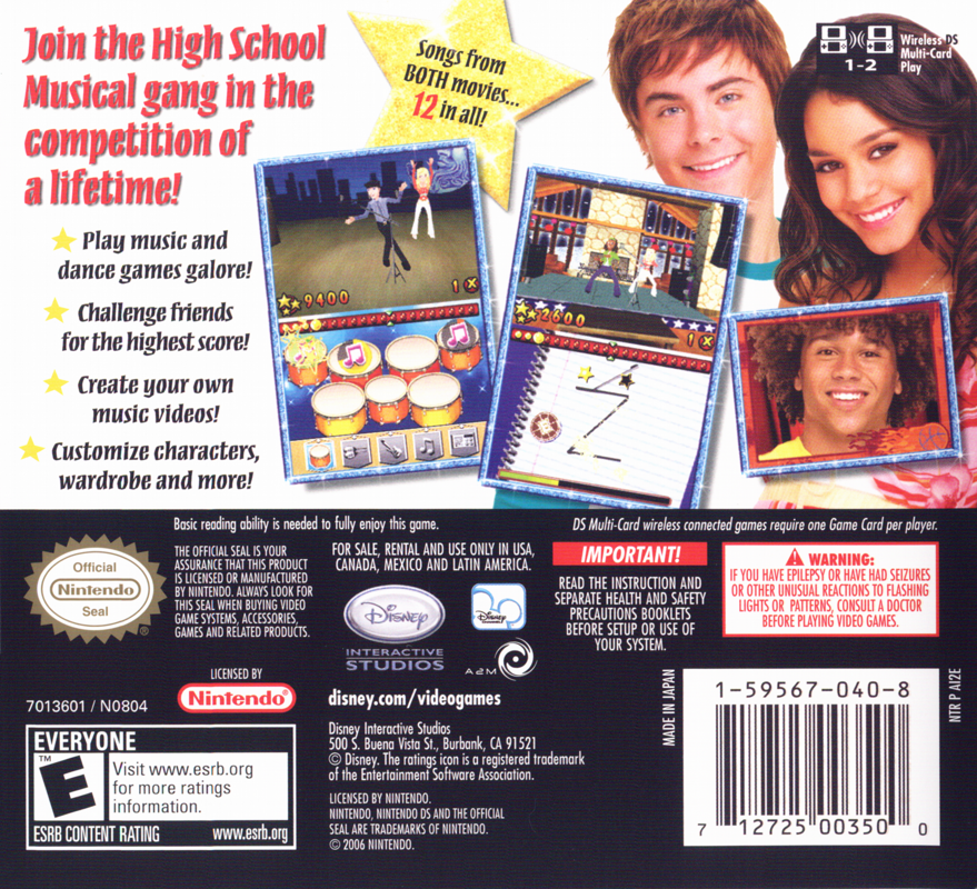 High School Musical: Makin' the Cut! - Nintendo DS