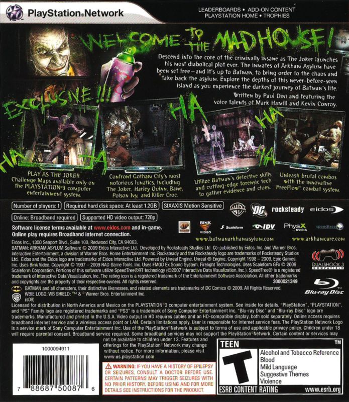 Batman: Arkham Asylum - PlayStation 3