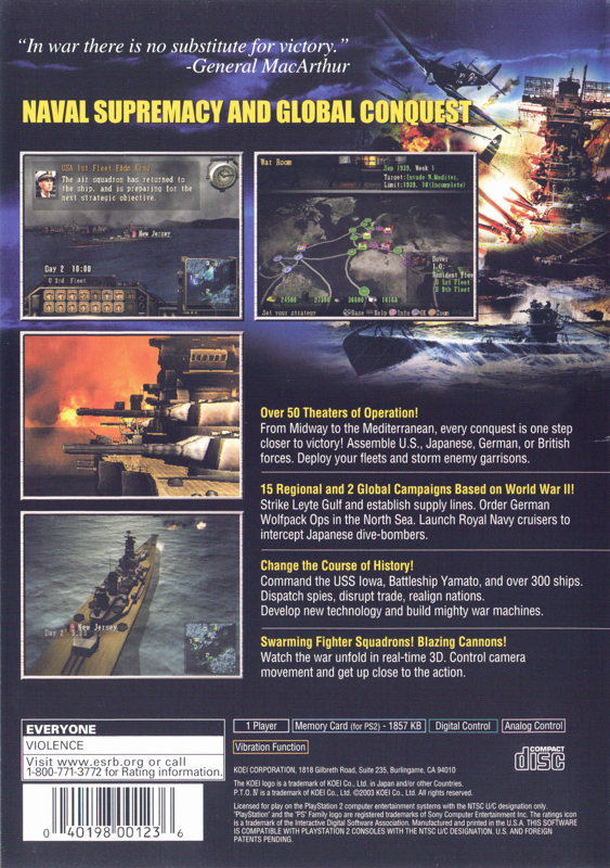 P.T.O. IV Pacific Theater of Operations - PlayStation 2