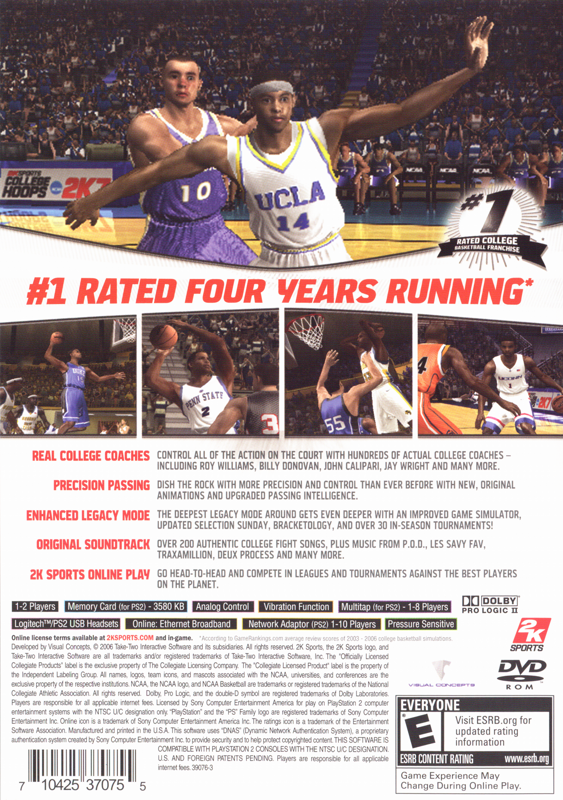 College Hoops NCAA 2K7 - PlayStation 2