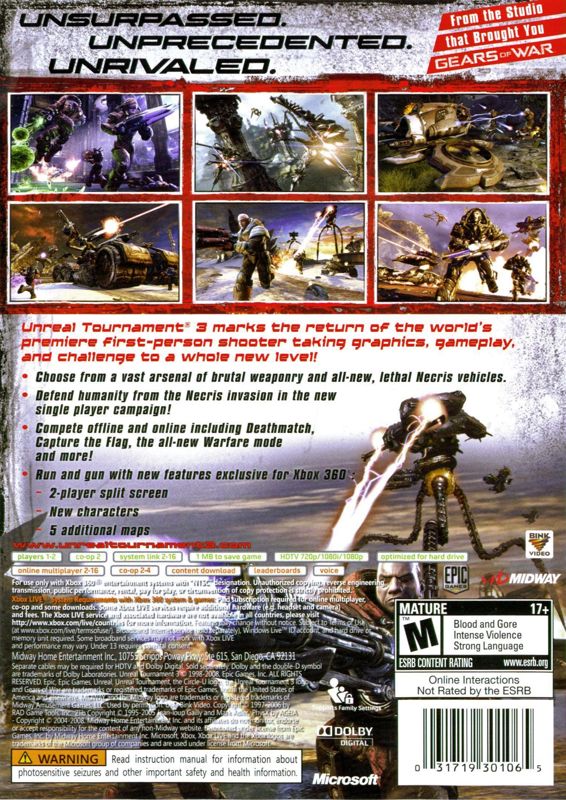 Unreal Tournament III - Xbox 360