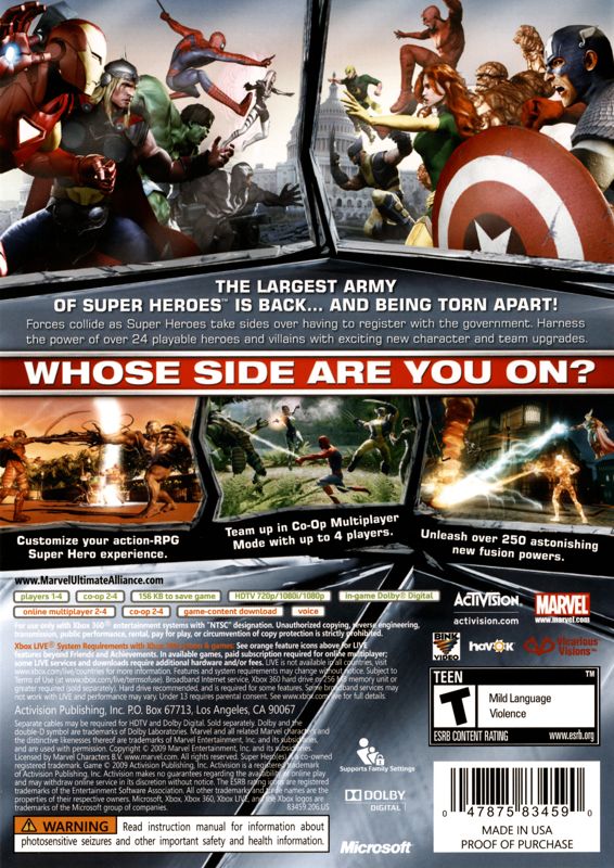 Marvel Ultimate Alliance 2 - Xbox 360