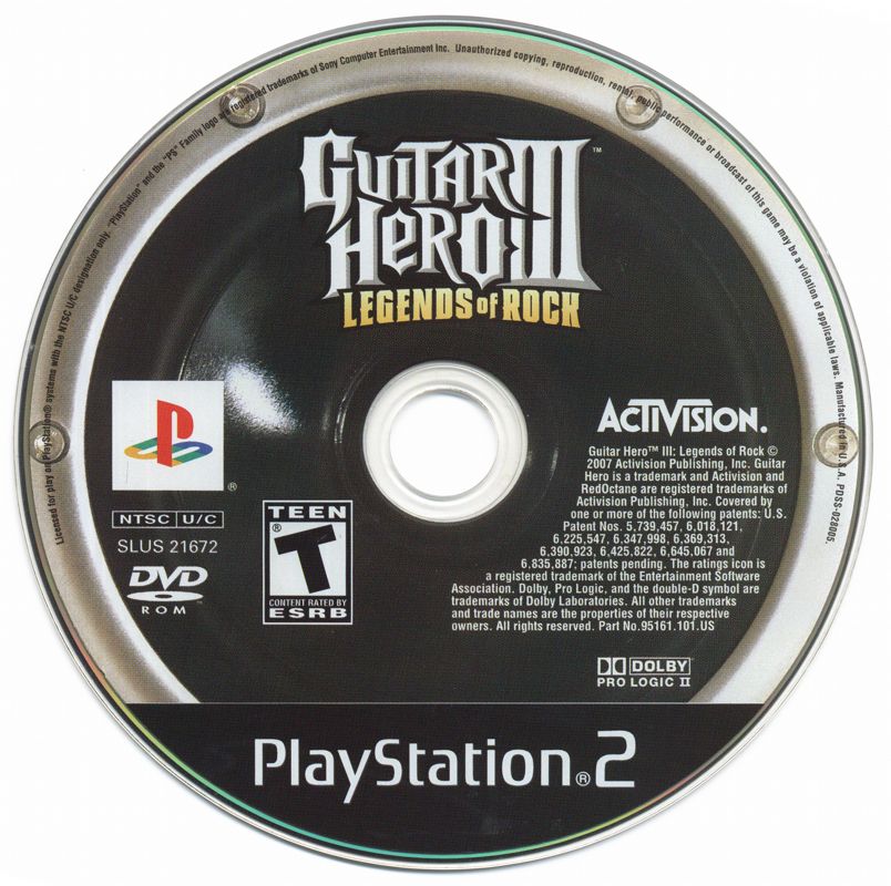Guitar Hero III: Legends of Rock - PlayStation 2