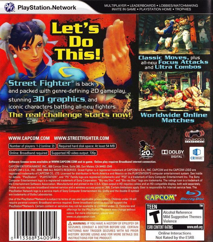 Street Fighter IV - PlayStation 3