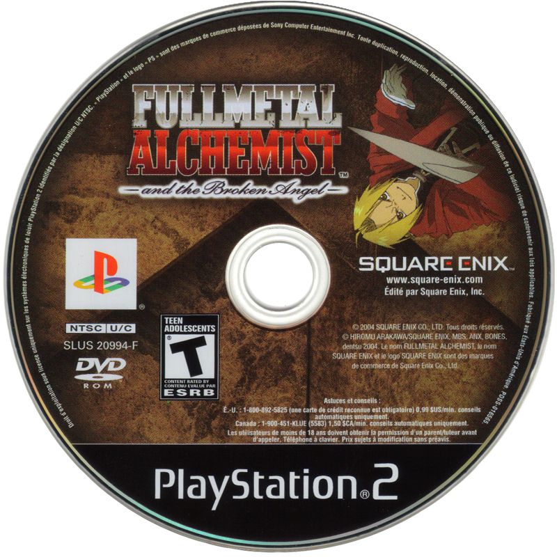 Fullmetal Alchemist and the Broken Angel - PlayStation 2