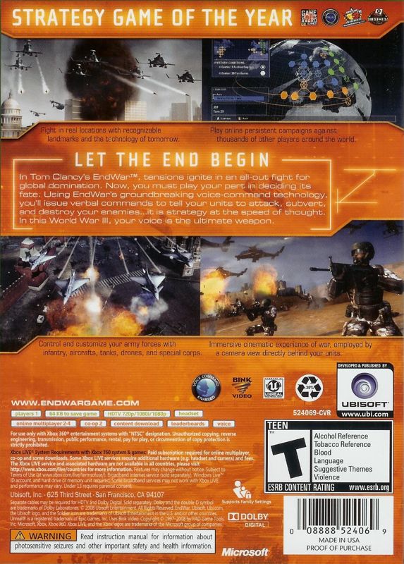 Tom Clancy's EndWar - Xbox 360