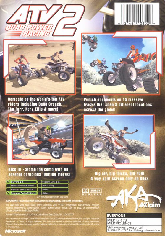 ATV: Quad Power Racing 2 - Xbox