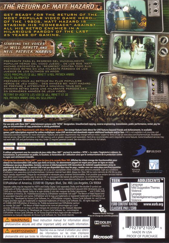 Eat Lead: The Return of Matt Hazard - Xbox 360