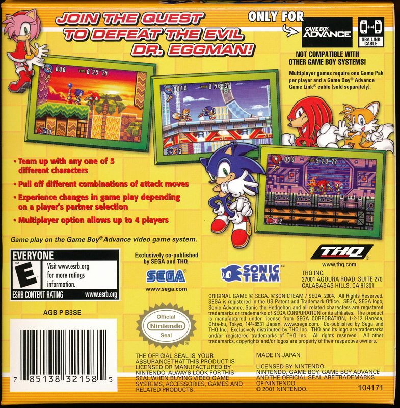 Sonic Advance 3 - Game Boy Advance