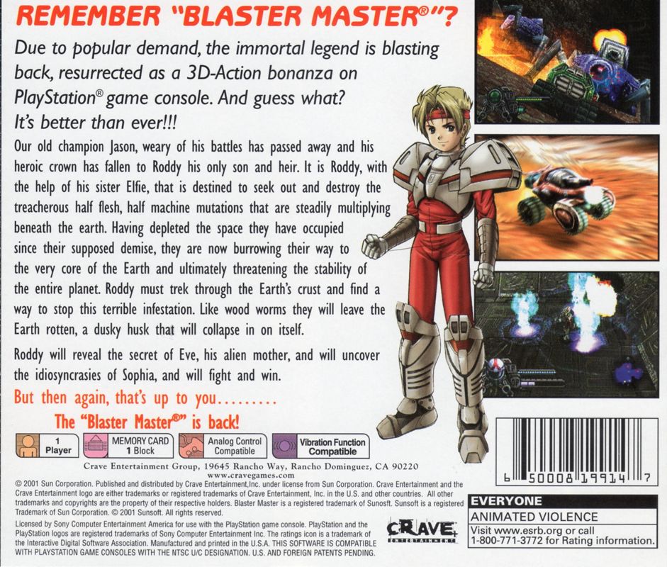 Blaster Master: Blasting Again - PlayStation