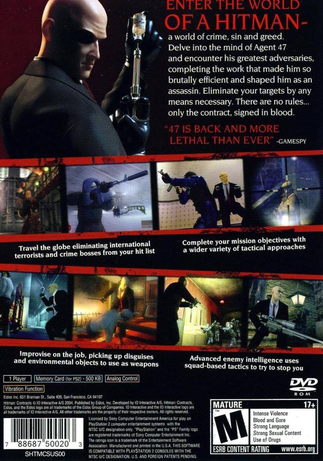 Hitman: Contracts - PlayStation 2