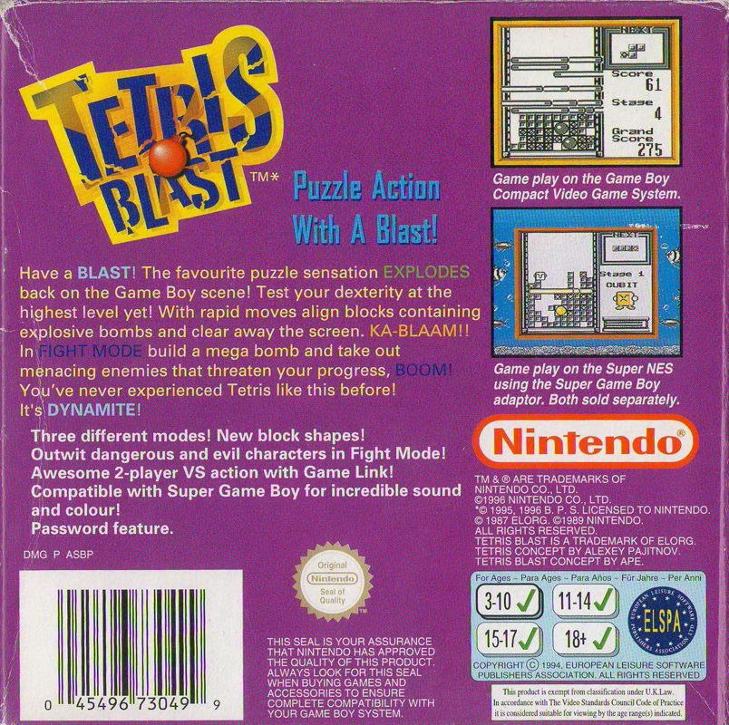 Tetris Blast - Game Boy