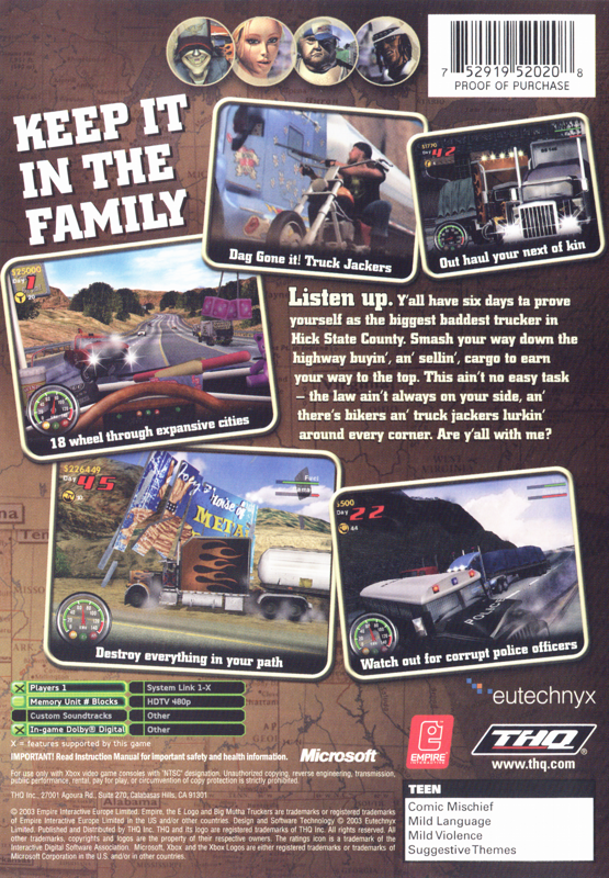 Big Mutha Truckers - Xbox