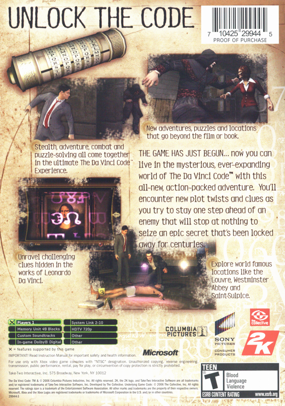 Da Vinci Code - Xbox