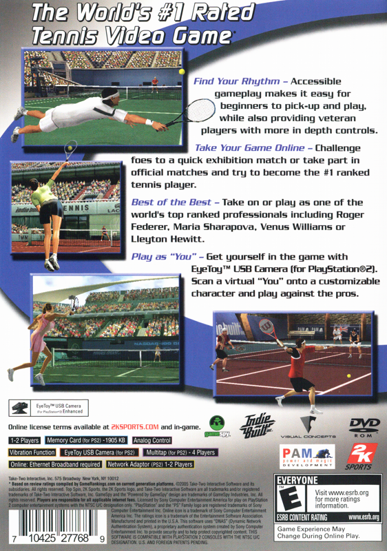 Top Spin - PlayStation 2