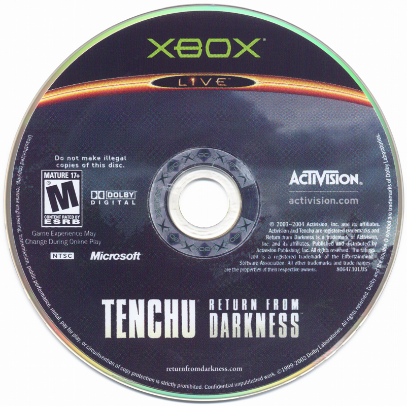 Tenchu: Return from Darkness - Xbox