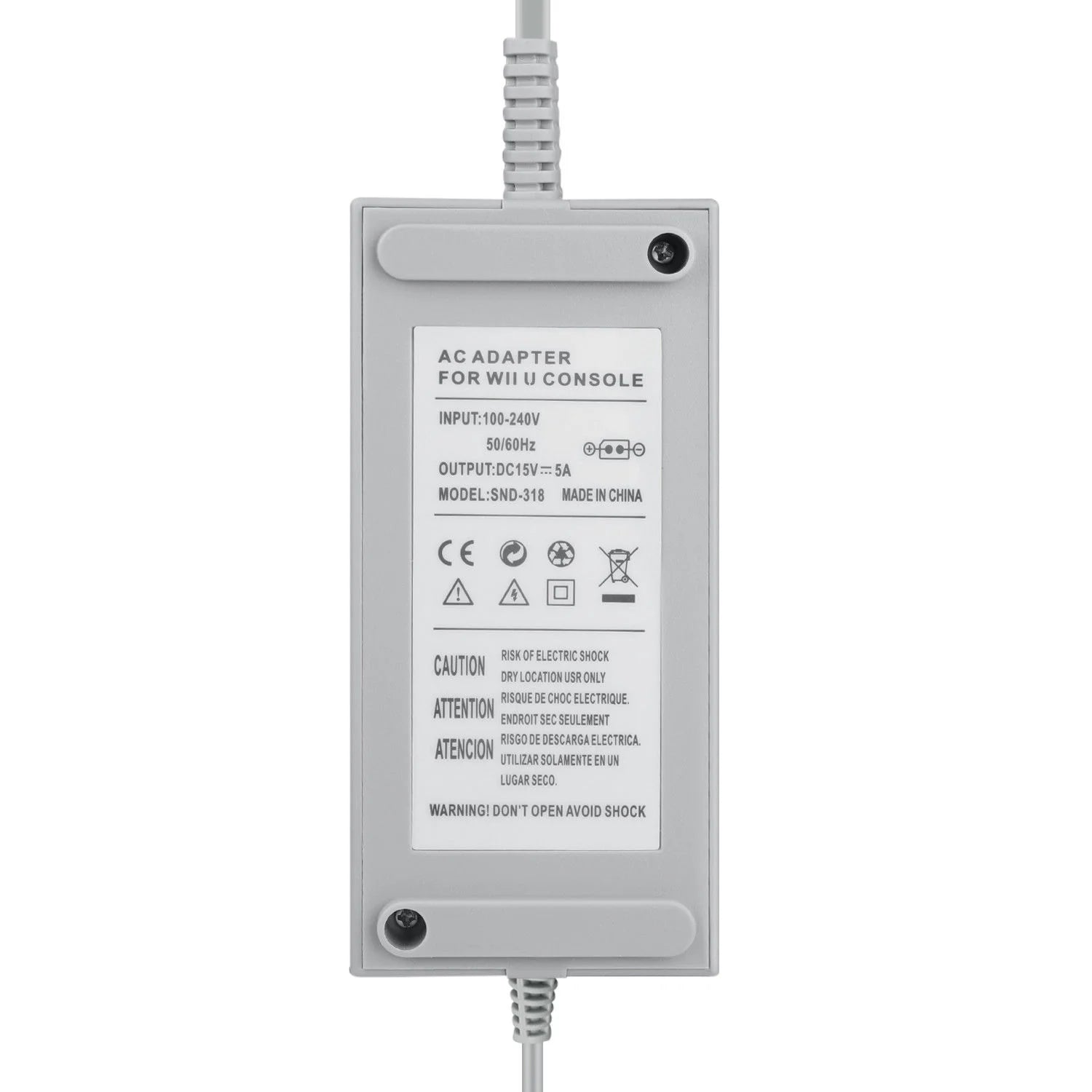 AC Adapter Power Supply for Wii U Console