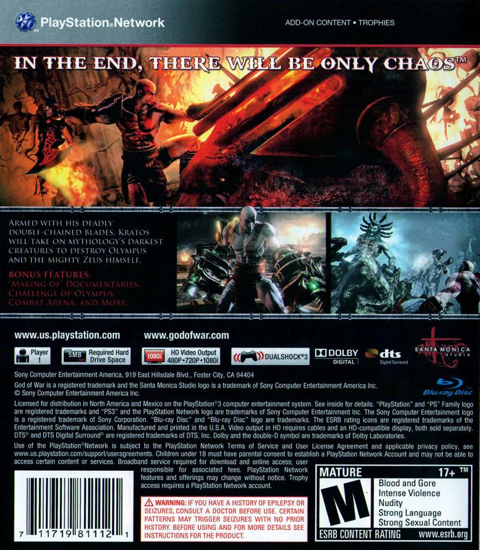 God of War III - PlayStation 3
