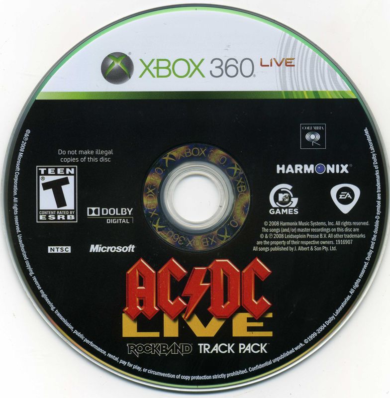 Rock Band: AC/DC Live Track Pack - Xbox 360