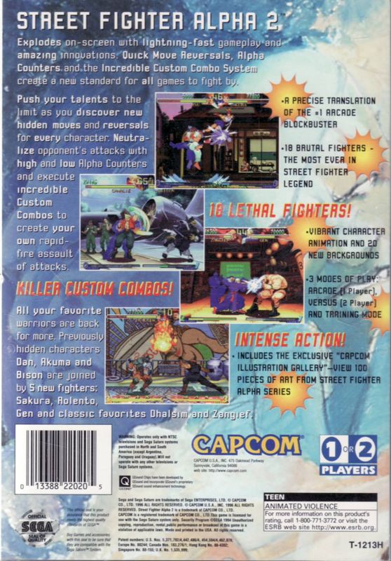 Street Fighter Alpha 2 - Sega Saturn