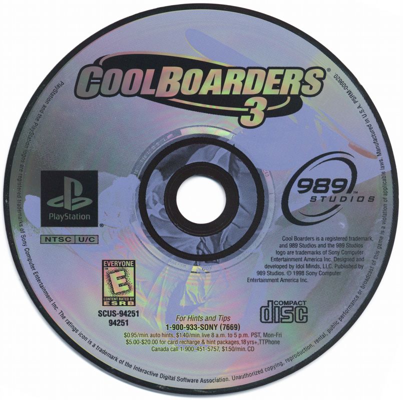 Cool Boarders 3 - PlayStation