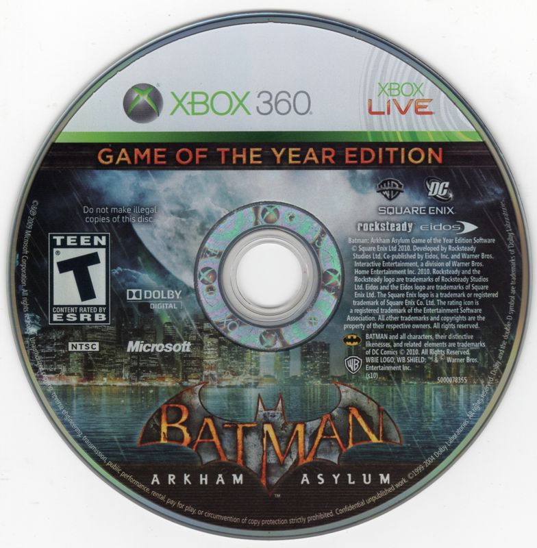 Batman: Arkham Asylum - Game of the Year Edition - Xbox 360