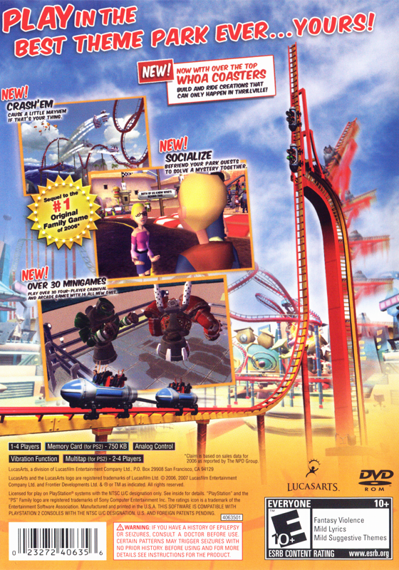 Thrillville: Off the Rails - PlayStation 2