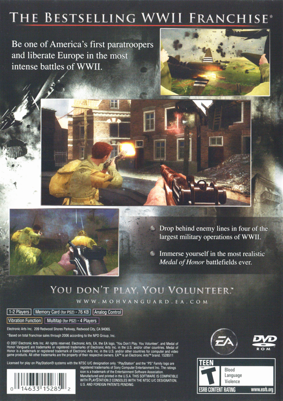 Medal of Honor: Vanguard - PlayStation 2