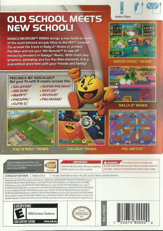 Namco Museum Remix - Wii