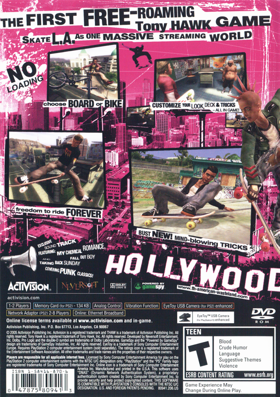 Tony Hawk's American Wasteland - PlayStation 2