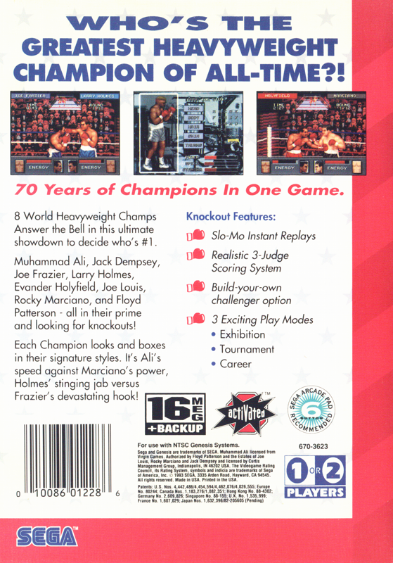 Greatest Heavyweights - SEGA Genesis