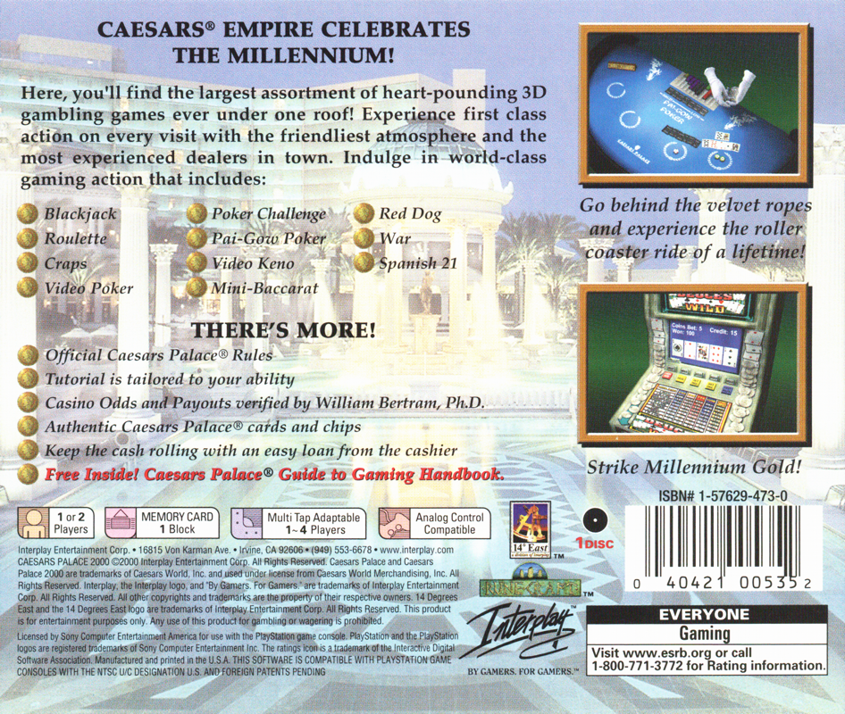 Caesars Palace 2000 - PlayStation