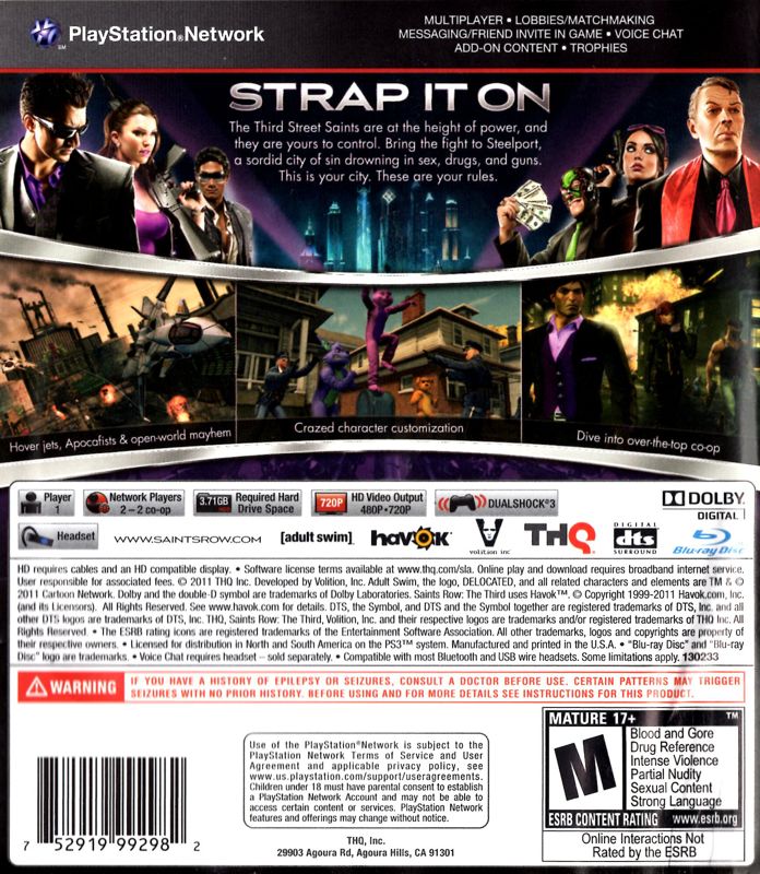 Saints Row: The Third - PlayStation 3