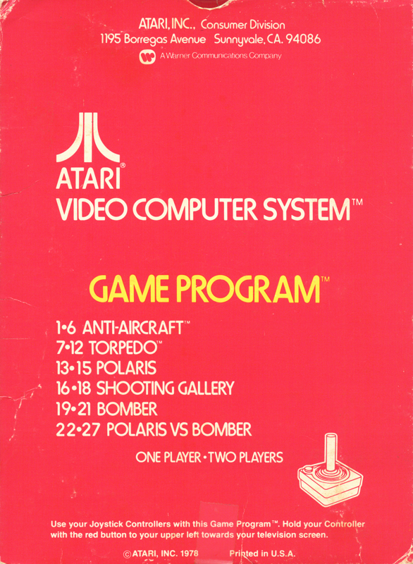 Air-Sea Battle - Atari 2600