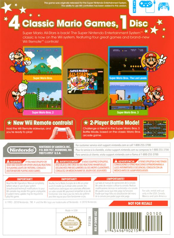 Super Mario All-Stars: Limited Edition - Wii