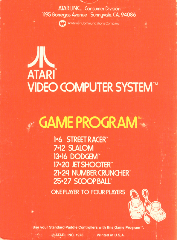 Street Racer - Atari 2600
