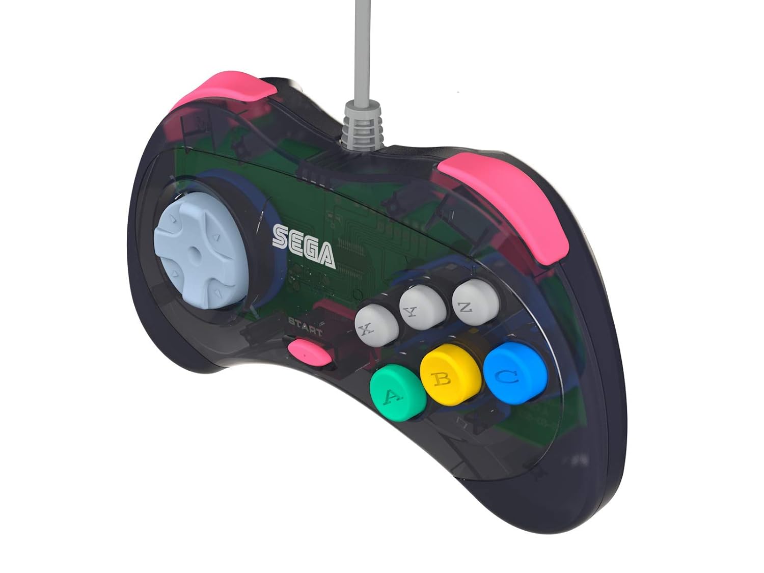 Wired Controller for SEGA Saturn (Officially Licensed) - Slate Gray