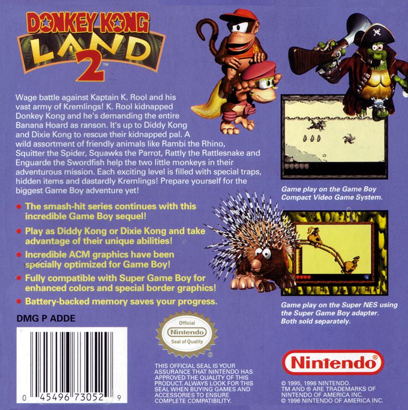 Donkey Kong Land 2 - Game Boy