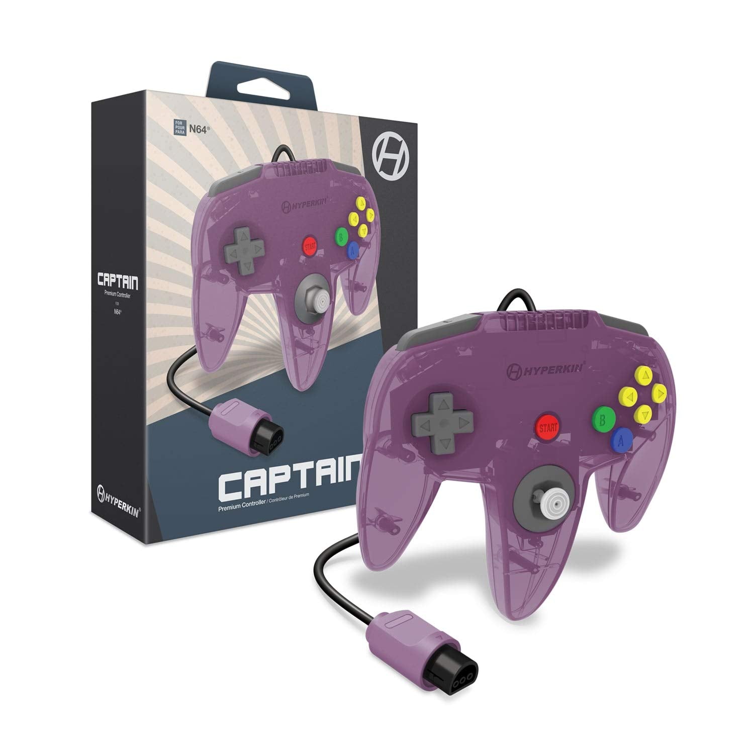 Captain Premium Wired Controller for Nintendo 64
