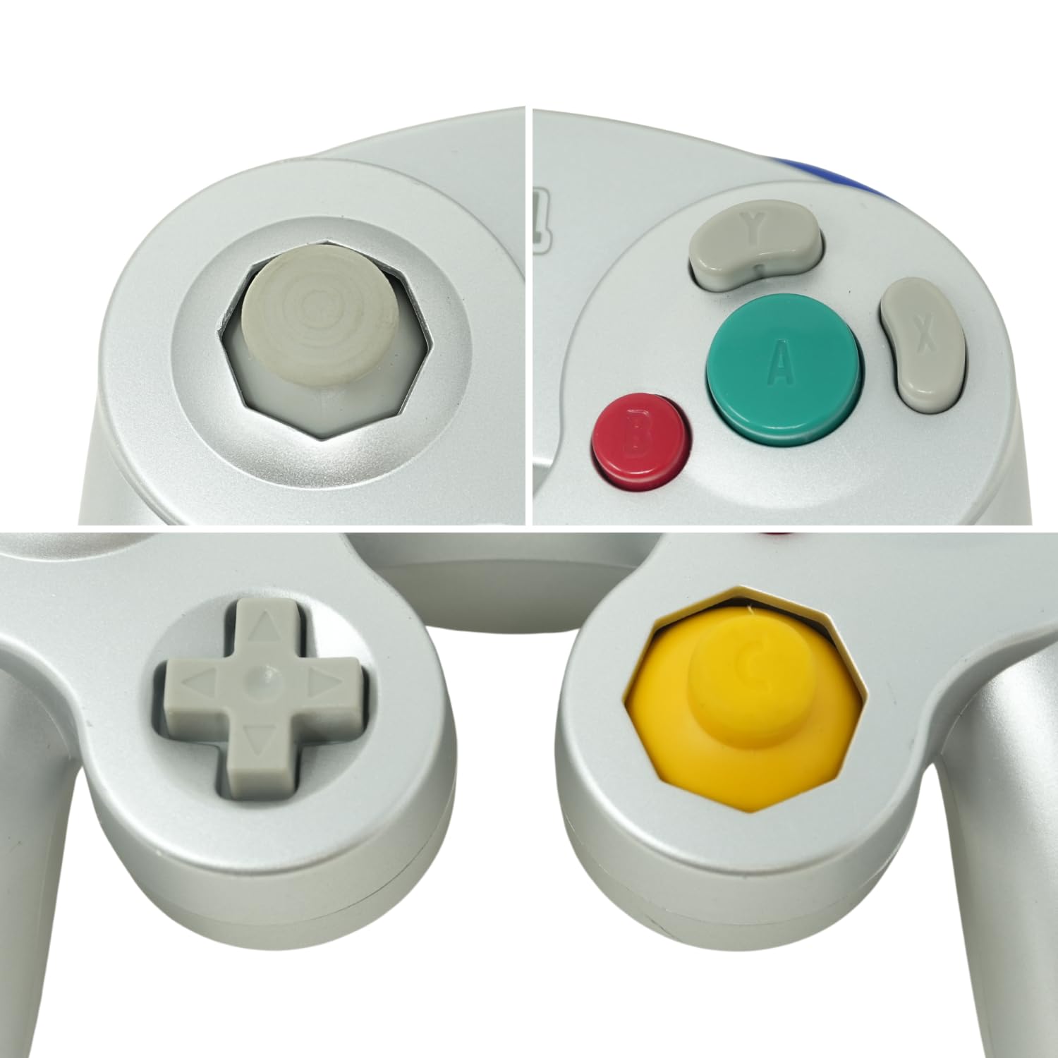 Wired Controller for Nintendo GameCube / Wii - Platinum / Silver