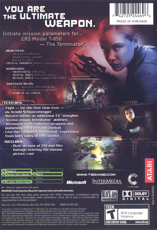 Terminator 3: Rise of the Machines - Xbox