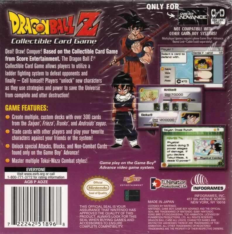 Dragon Ball Z Collectible Card Game - Game Boy Advance