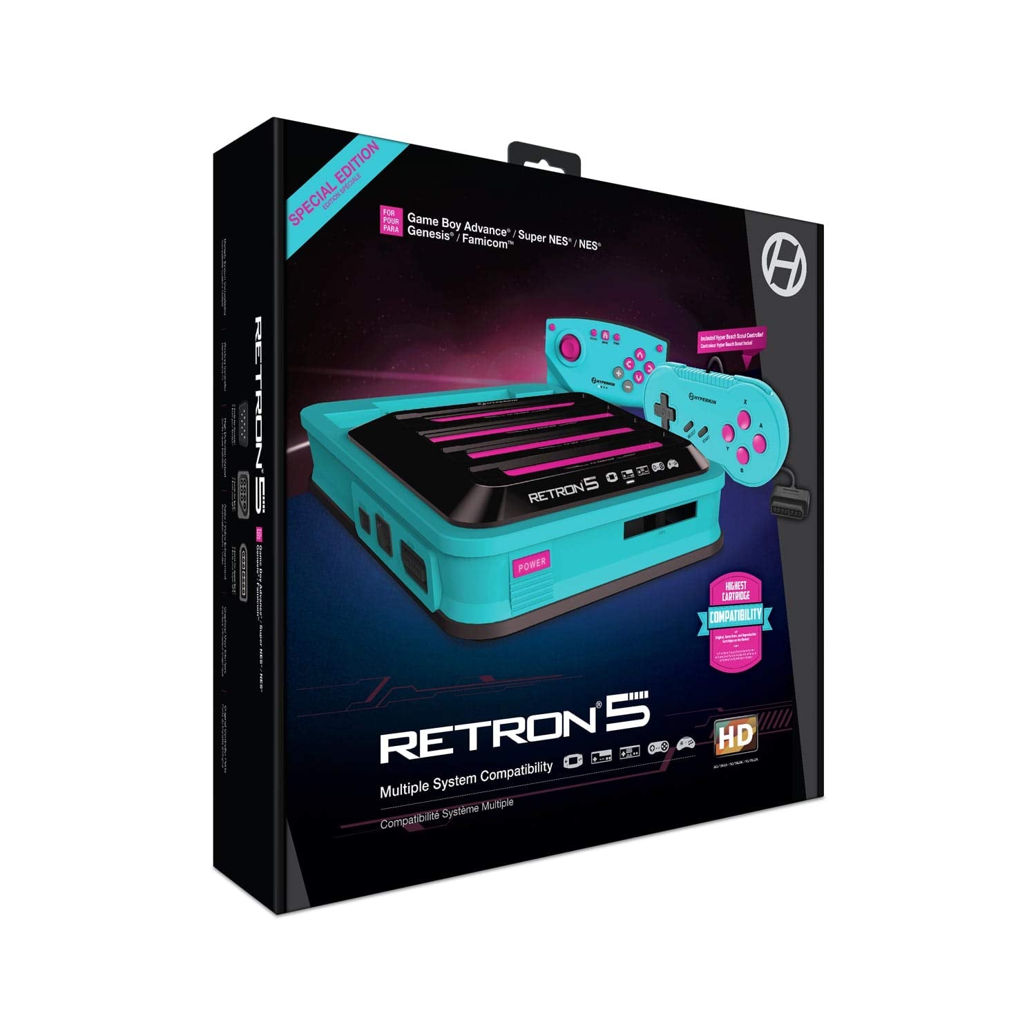 RetroN 5: HD Gaming Console for GB/GBC/GBA/NES/Famicom/SNES/Genesis - Hyper Beach