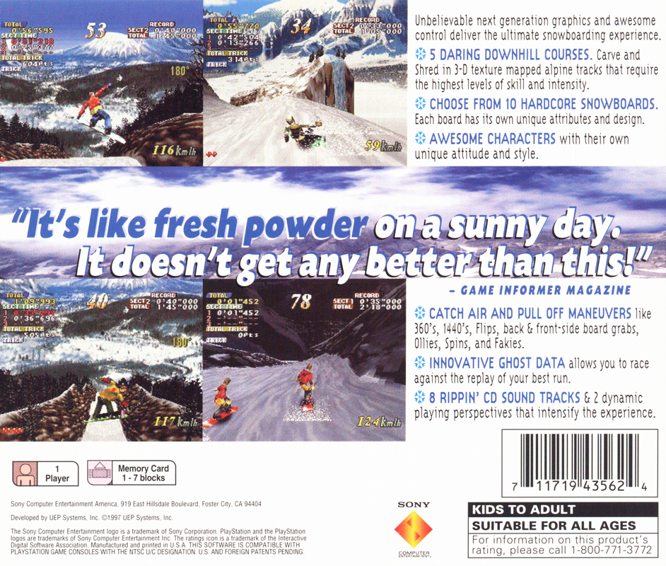 Cool Boarders - PlayStation