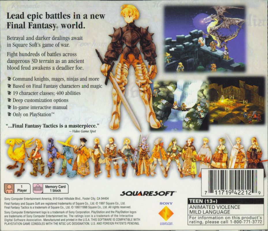 Final Fantasy Tactics - PlayStation