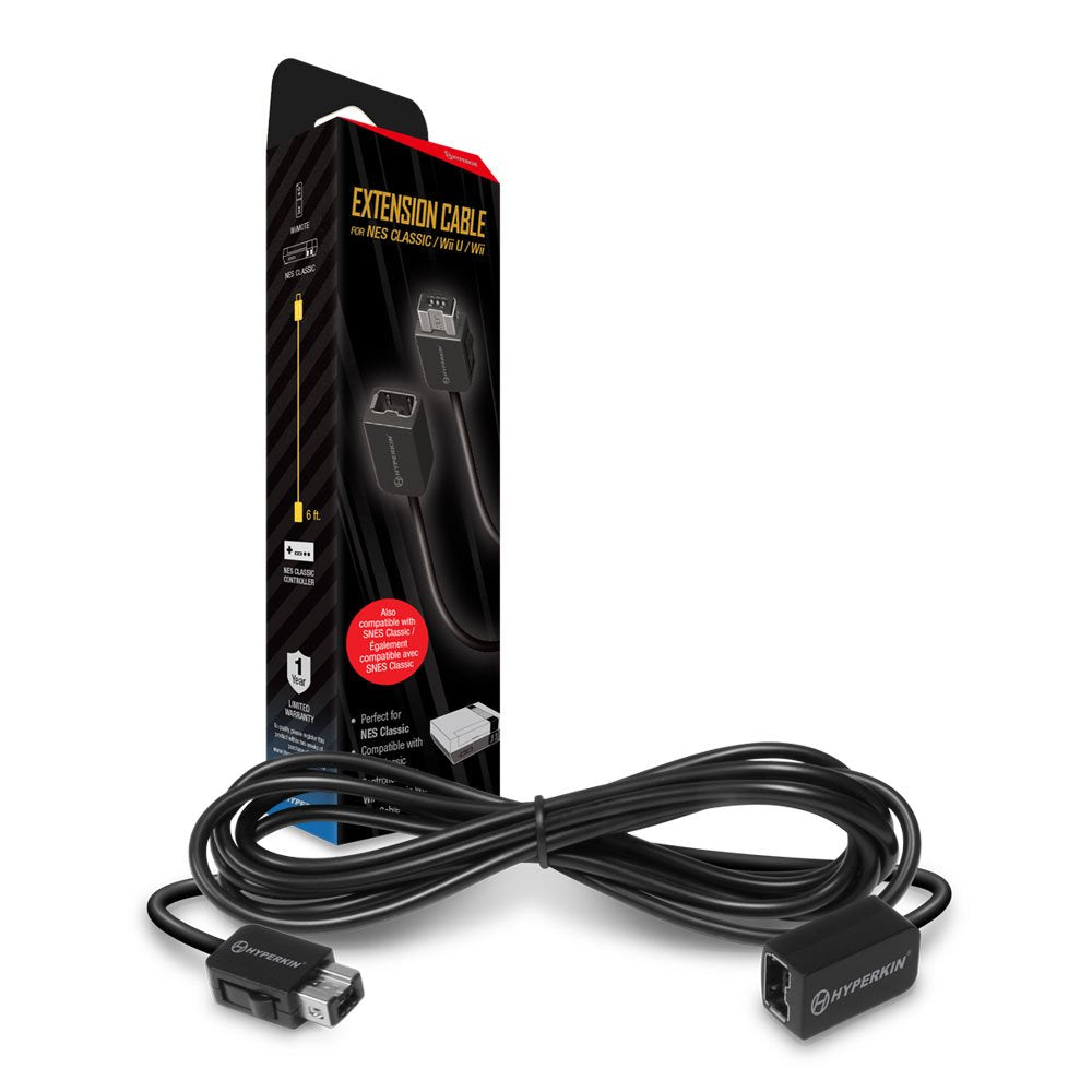 Extension Cable 6 FT for SNES Classic Edition / NES Classic Edition / Wii U / Wii