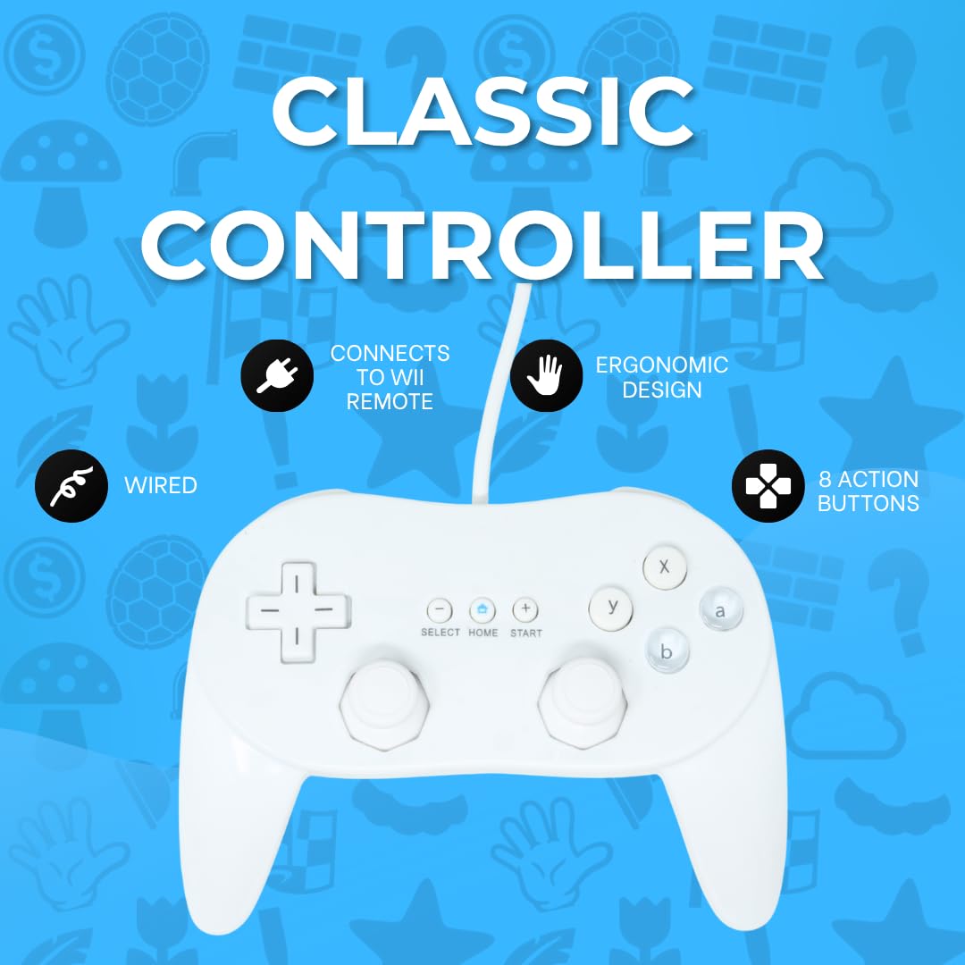Classic Pro Controller for Wii, Wii U, NES & SNES Classic