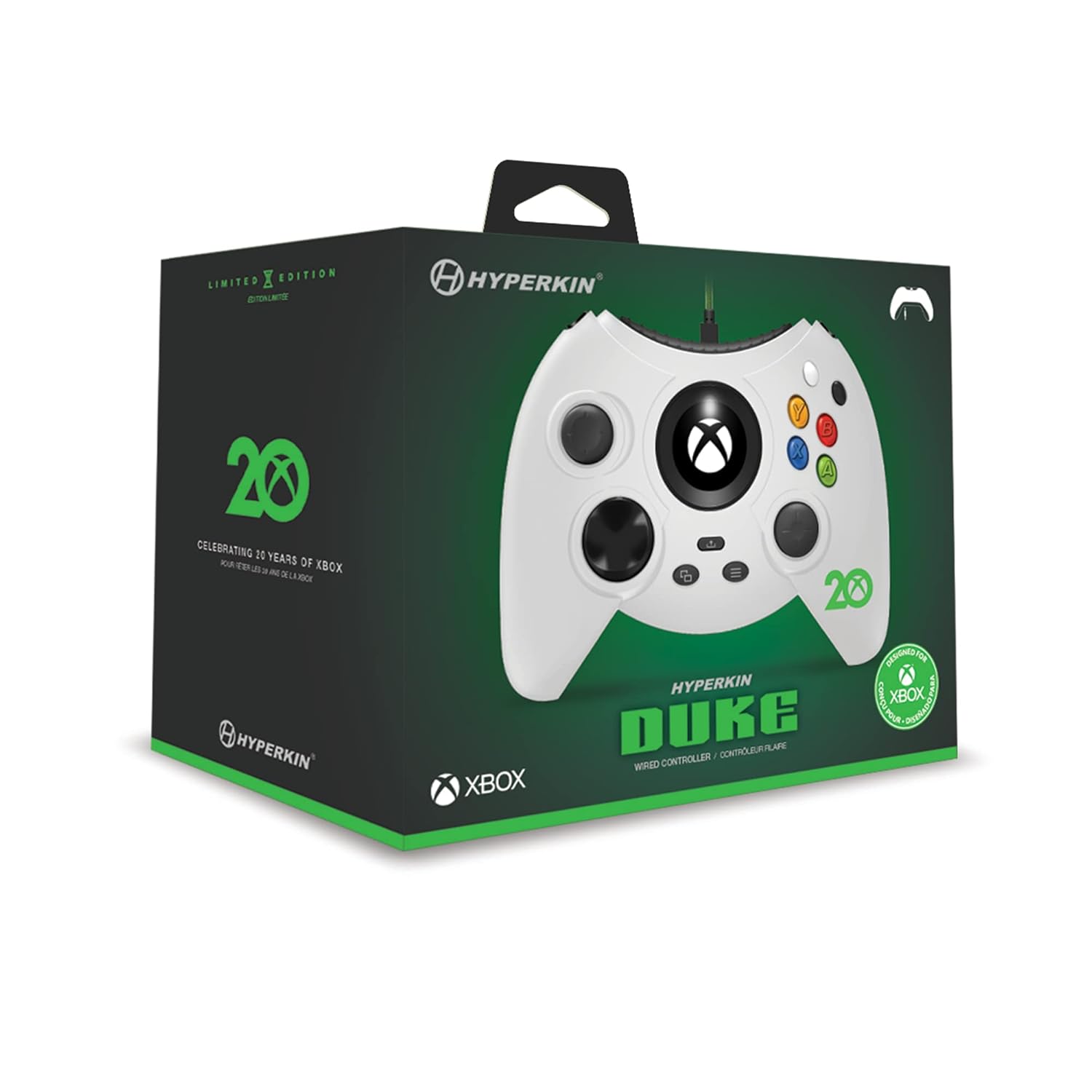 Duke Wired Controller (Xbox 20th Anniversary Ltd. Edition) - Officially Licensed for Xbox Series X|S / Xbox One / PC